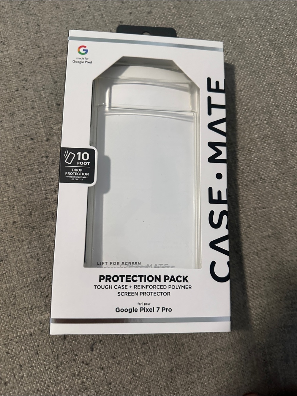 case-mate Clear Protective Case Pack with White Accents
